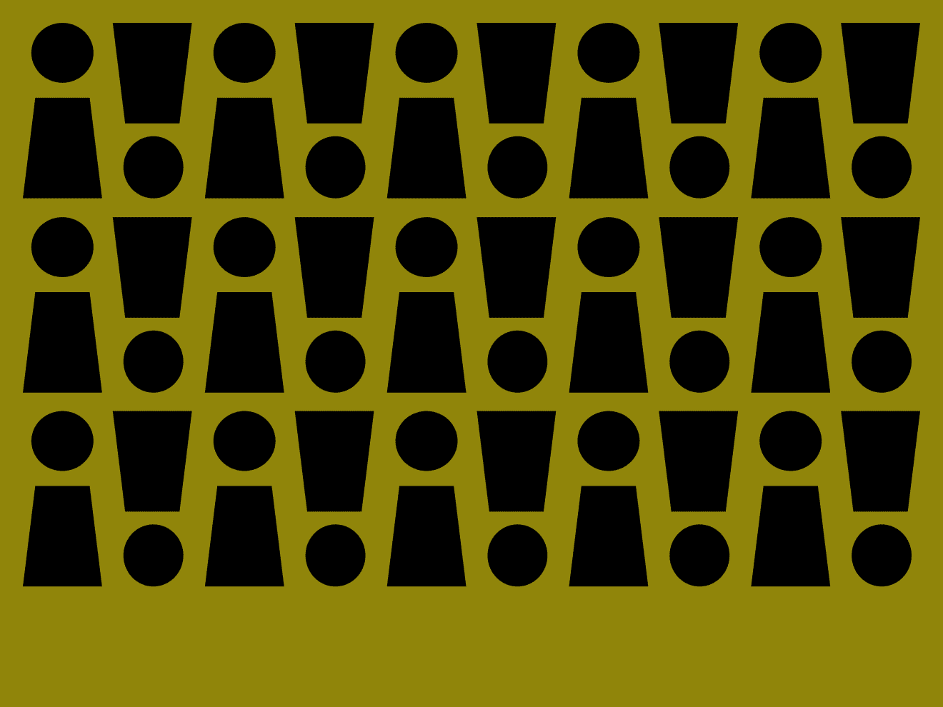 An illustration of symbolic people made from the Tika logo exclaimation marks. 